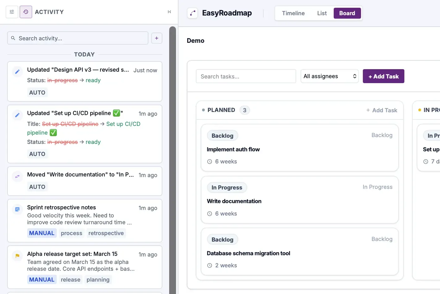Activity Feed: AI-powered changelog for your roadmap cover image
