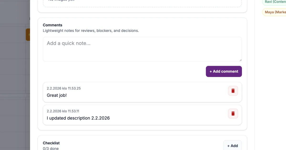 Add comments to roadmap tasks cover image