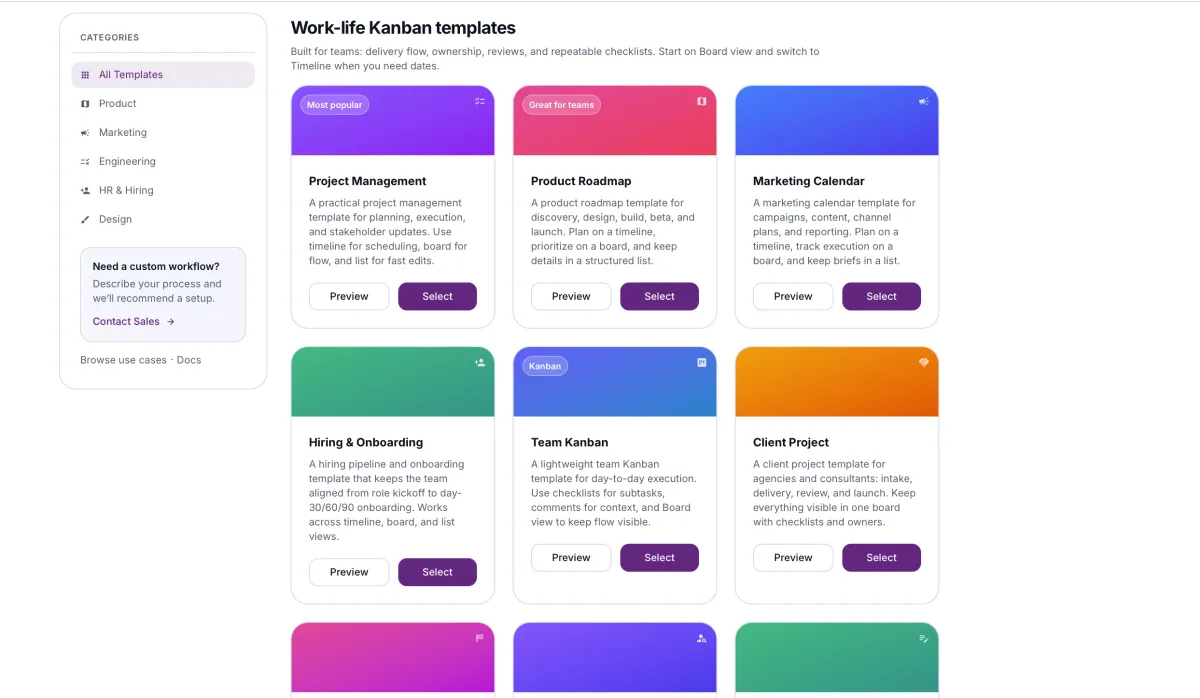 Updated templates: Kanban boards for work and life cover image